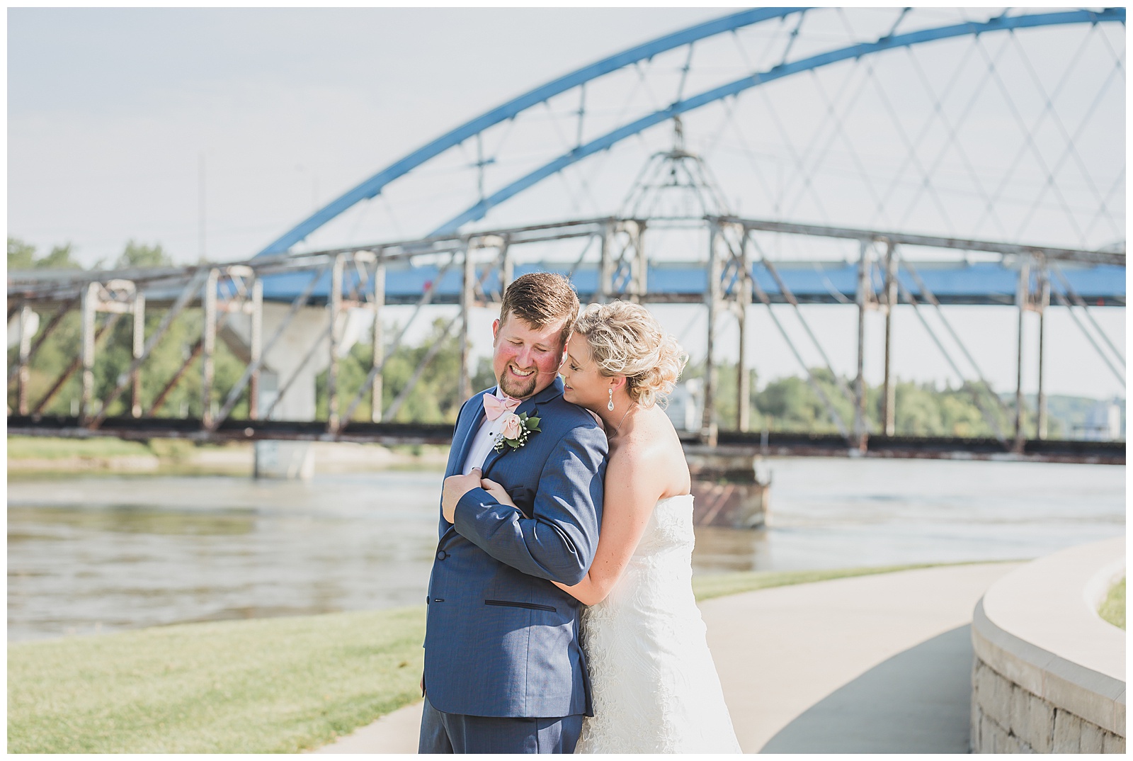 Wedding photography in Atchison, Kansas, by Kansas City wedding photographers Wisdom-Watson Weddings.
