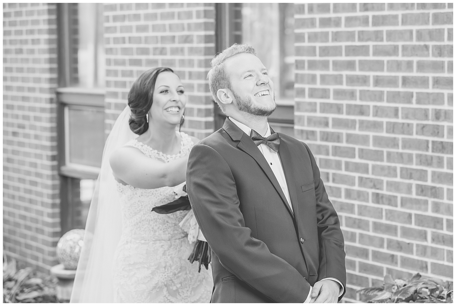 Wedding photography at Bonner Springs United Methodist Church by Kansas City wedding photographers Wisdom-Watson Weddings.