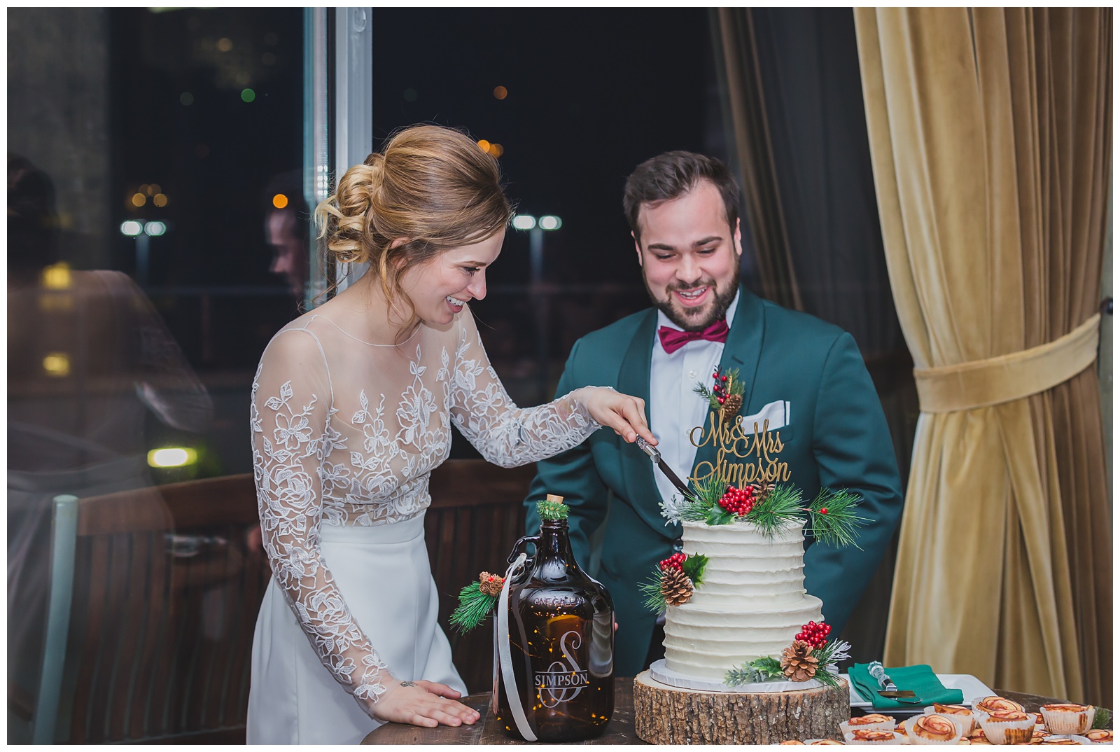 Wedding photography at Boulevard Brewing Company by Kansas City wedding photographers Wisdom-Watson Weddings.