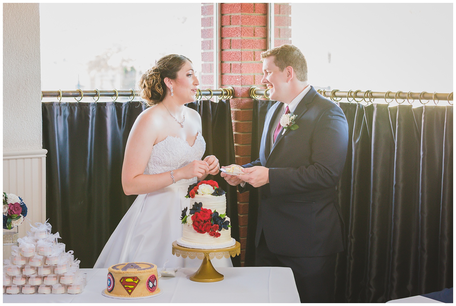 Wedding photography at Brunswick Ballroom in Tonganoxie, Kansas, by Kansas City wedding photographers Wisdom-Watson Weddings.