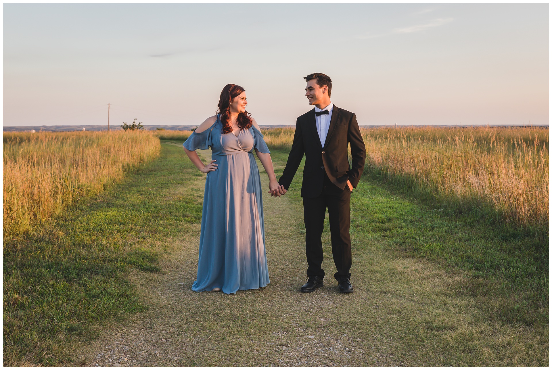 Engagement photography in Manhattan, Kansas, by Kansas City wedding photographers Wisdom-Watson Weddings.