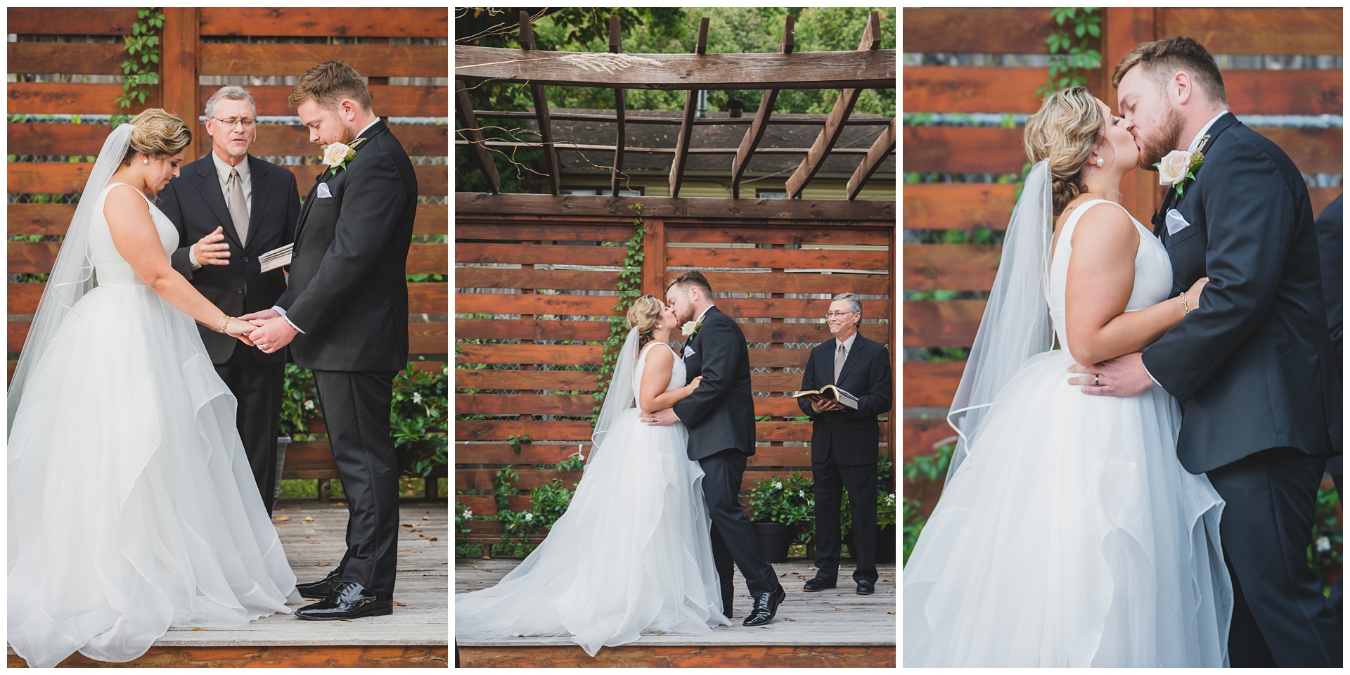 Wedding photography at The Magnolia Brookside by Kansas City wedding photographers Wisdom-Watson Weddings.